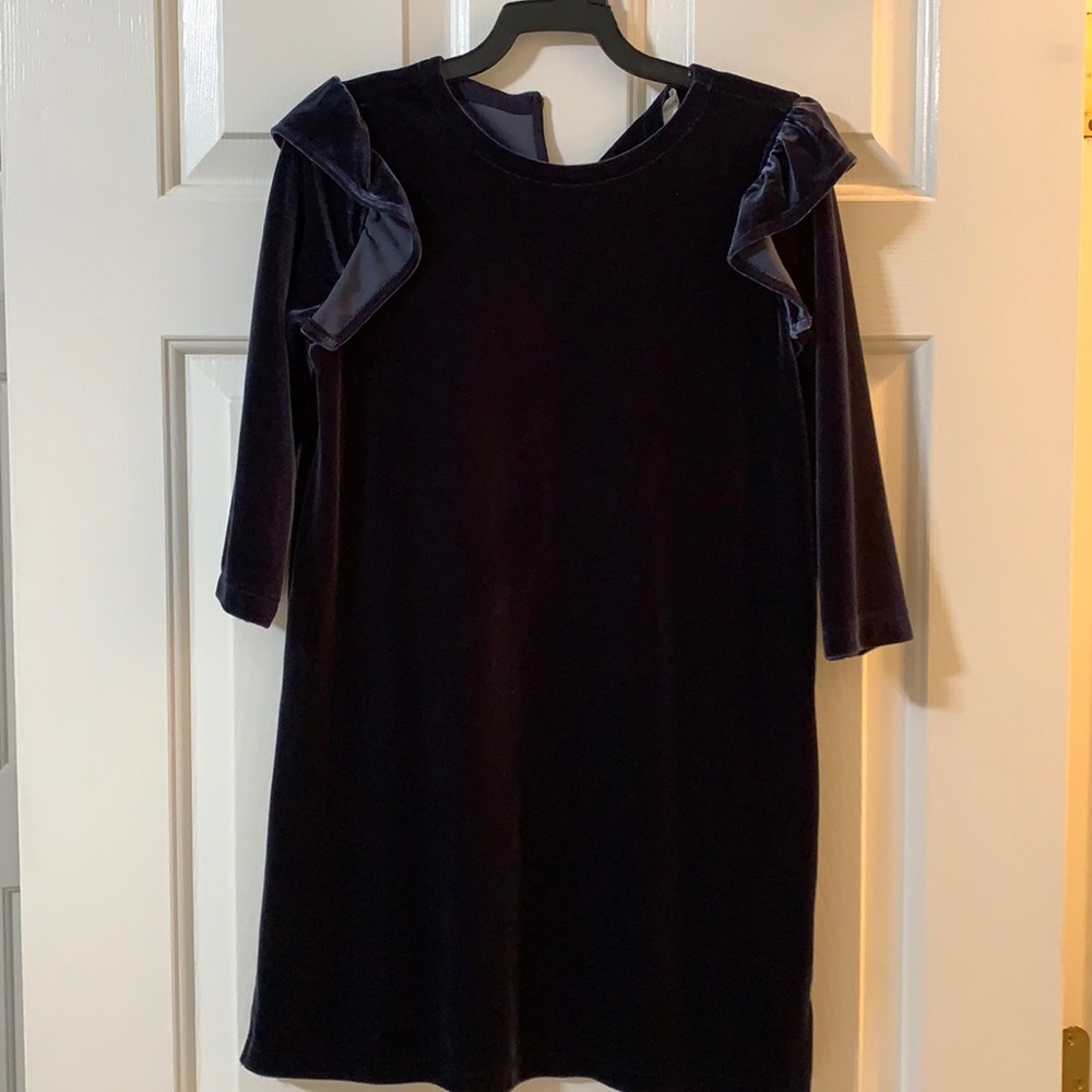 Beautiful midnight blue Crewcuts velvet dress